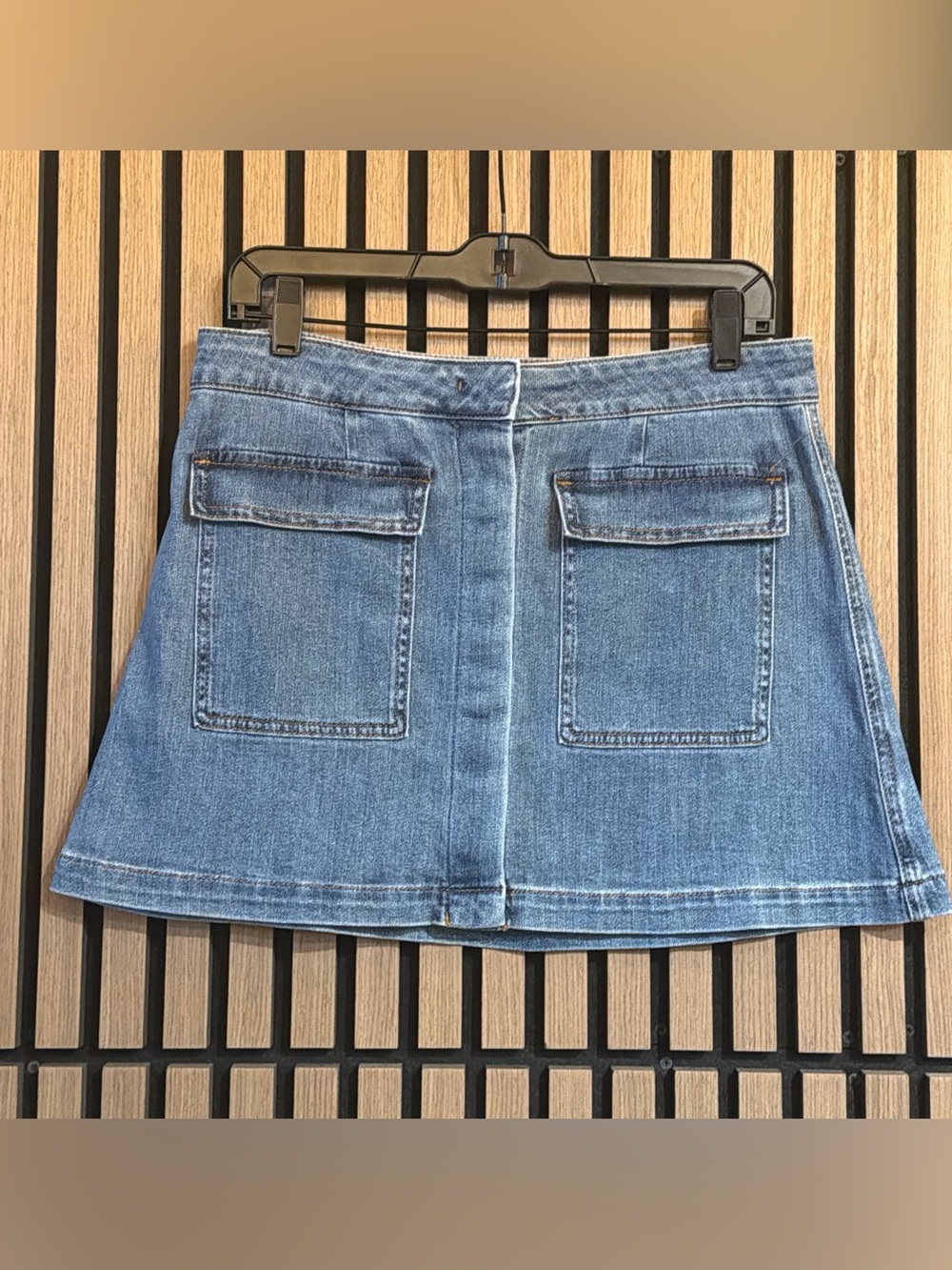 Chelsea & Violet Blue Jean Mini Skirt